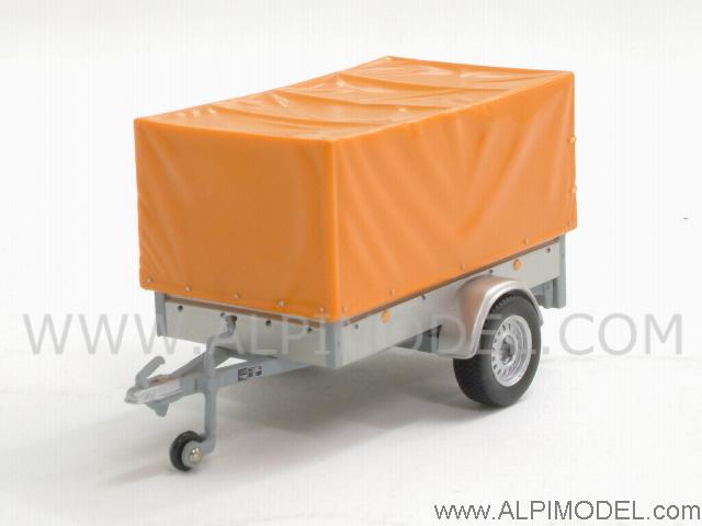 Trailer 1-Axle with Orange Canvas by minichamps