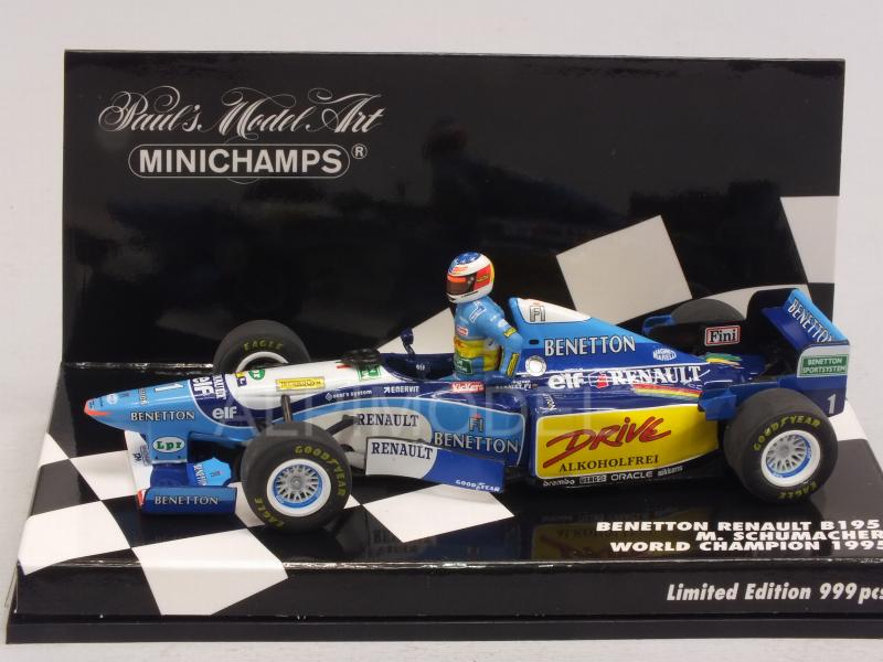 Benetton Renault B195 Michael Schumacher World Champion 1995 by minichamps