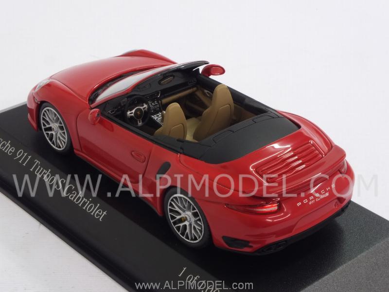 Porsche 911 Turbo S Cabriolet 2013 (Indian Red) by minichamps