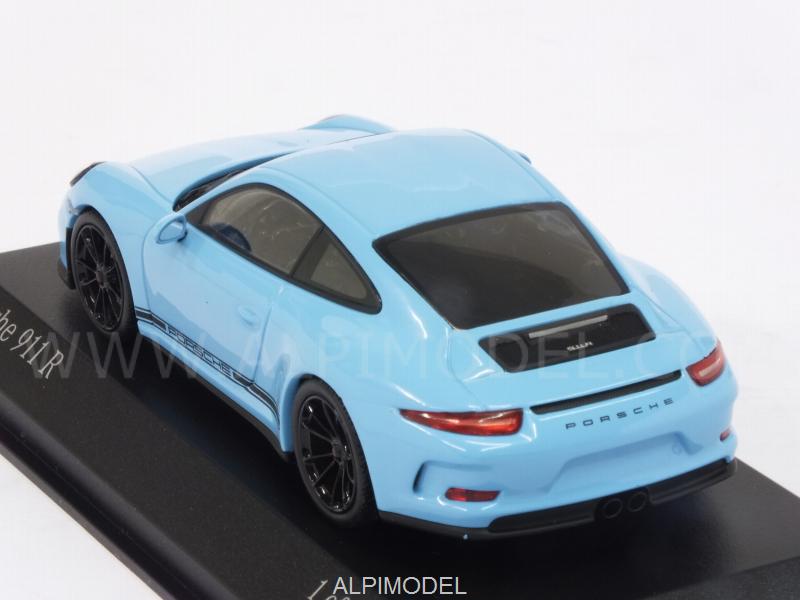 Porsche 911 R (991) 2016 (Gulf Blue) by minichamps