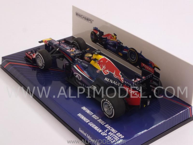 Red Bull RB9 Winner GP Germany 2013  World Champion.Sebastian Vettel by minichamps