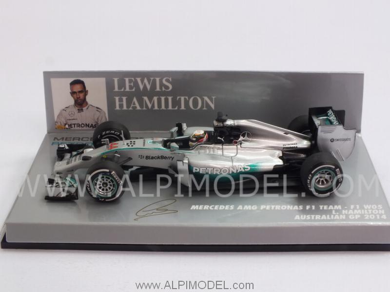 Mercedes F1 W05 GP Australia 2014 World Champion Lewis Hamilton by minichamps