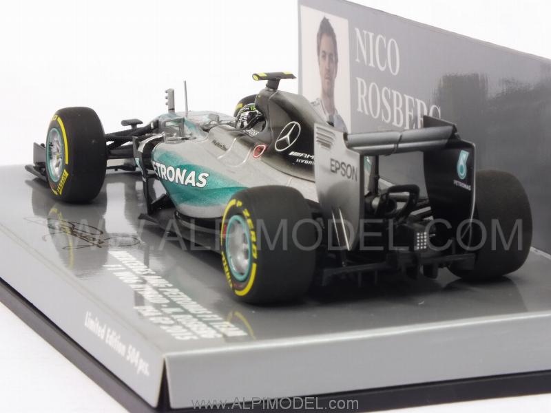 Mercedes W06 AMG Hybrid GP USA 2015 Nico Rosberg by minichamps