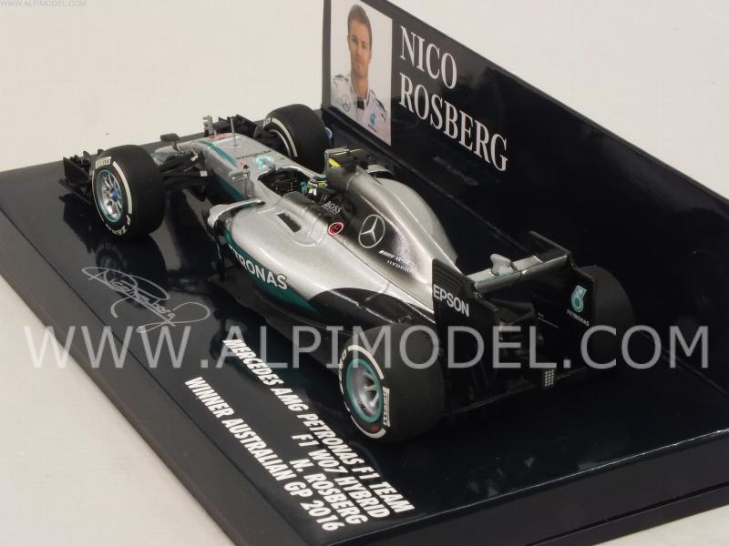Mercedes W07 AMG Hybrid #6 Winner GP Australia 2016 World Champion Nico Rosberg by minichamps