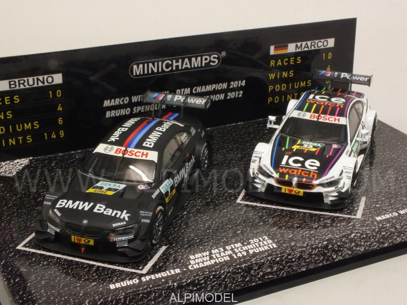 BMW M3-M4 DTM Champions 2012-2014 2-cars Set - Spengler - Wittmann by minichamps