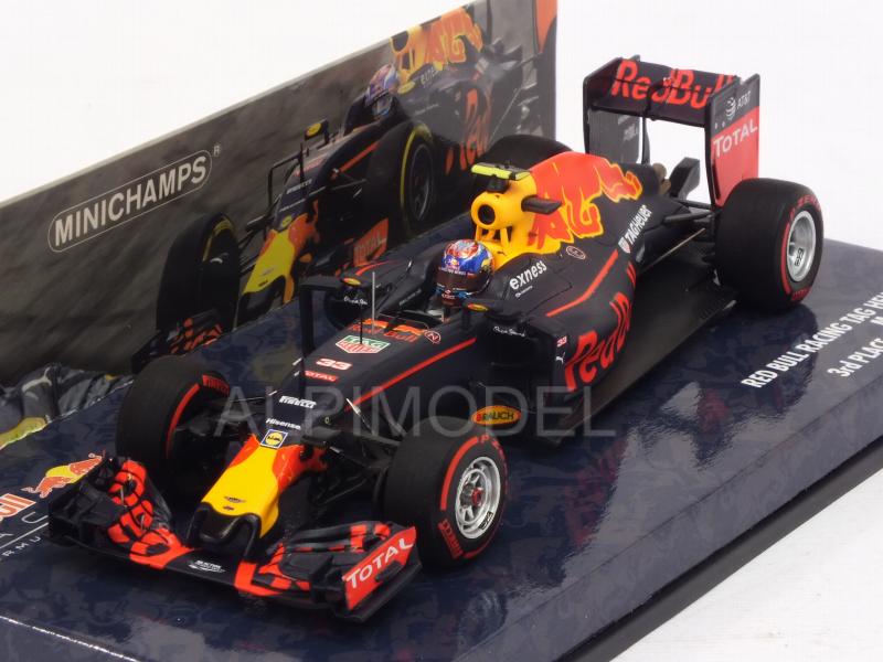 Red Bull RB12 #33 GP Germany 2016 3rd Place Max Verstappen (HQ resin) by minichamps