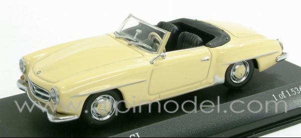 Mercedes 190 SL Cabriolet 1955 (Ivory) by minichamps