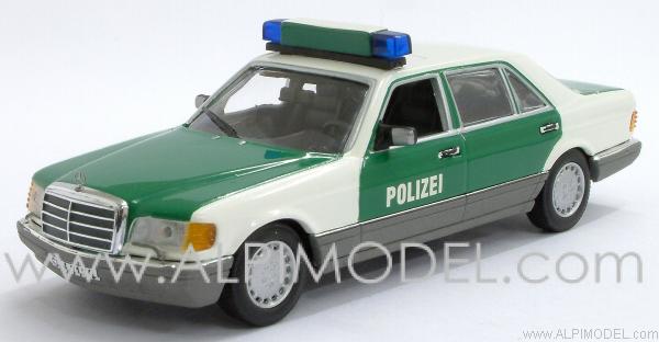 Mercedes 420 SEL Polizei Saarbruecken 1991 by minichamps