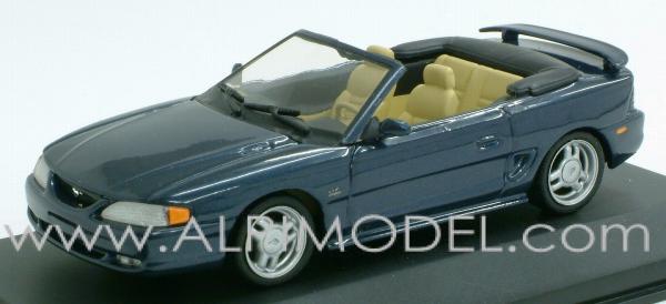 Ford Mustang Cabriolet 1994 (Blue Metal) by minichamps