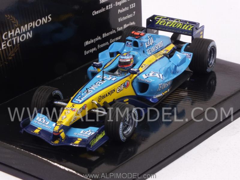 Renault R25 World Champion 2005 World Champion Fernando Alonso 'World Champions Collection' by minichamps