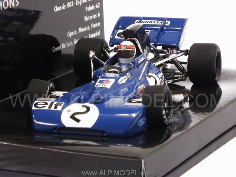 Tyrrell 003 Ford 1971 World Champion Jackie Stewart 'World Champions Collection' by minichamps