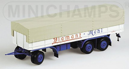 Kaessbohrer 3-axle trailer canvas Diament Mehl by minichamps