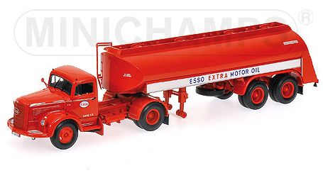 Mercedes LS315 truck 1954 with trailer Esso by minichamps