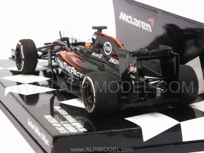 McLaren MP4/30 Honda British GP 2015 Fernando Alonso (HQ resin) by minichamps