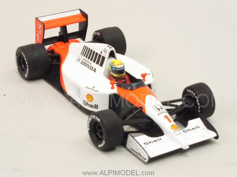 McLaren MP4/6 Honda 1991 World Champion Ayrton Senna (New Edition) by minichamps