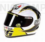 Helmet  AGV Valentino Rossi Vice World Champion MotoGP 2006 (1/2 scale - 13cm) by MINICHAMPS