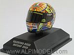 Helmet  AGV Valentino Rossi MotoGP 2008 (1/8 scale - 3cm) by MINICHAMPS