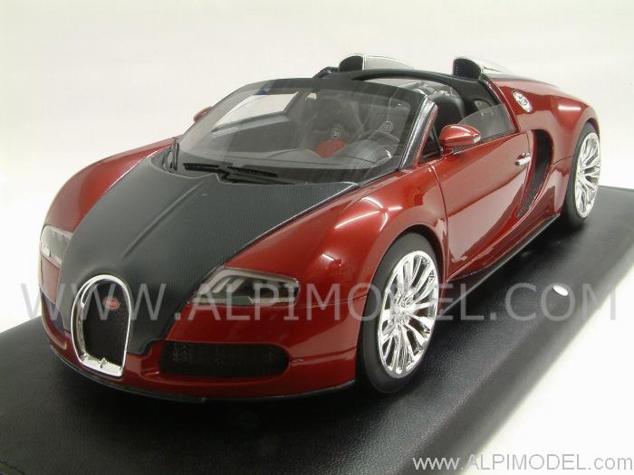 Bugatti Veyron Gran Sport Geneve 2009 (Metallic Red/Carbonium Black) Limited Edition 25pcs. by mr-collection