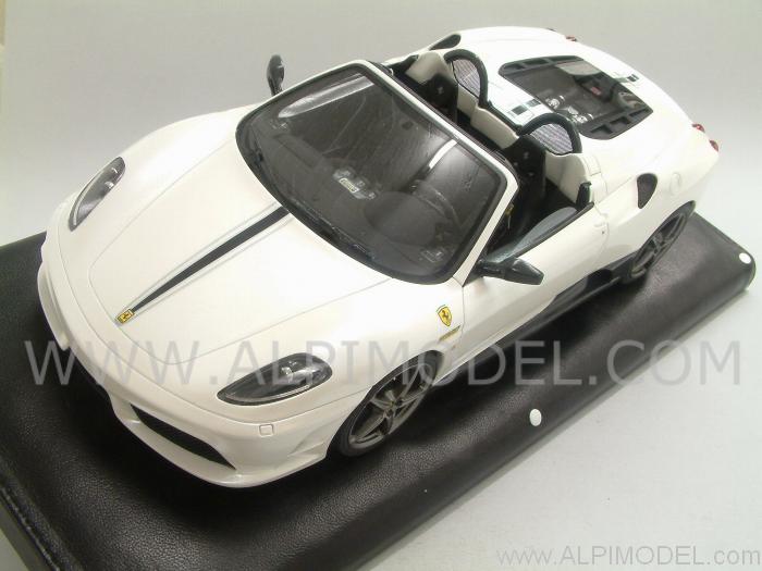 Mr Collection Ferrari 430 Scuderia Spider 16m Pearl White T Box