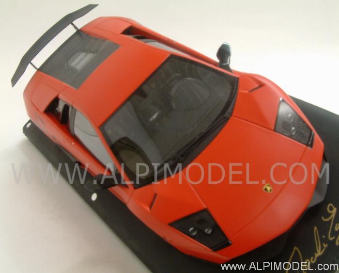 Lamborghini Murcielago LP670-4 SV 1/18 (Matt Red) - gift box- leather base by mr-collection