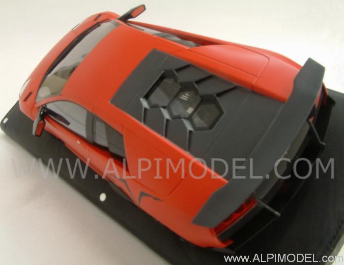 Lamborghini Murcielago LP670-4 SV 1/18 (Matt Red) - gift box- leather base by mr-collection