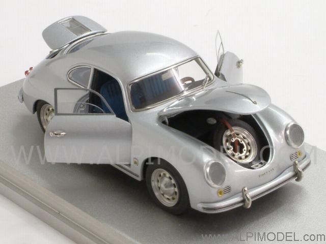 Porsche 356A Coupe 1955 (Silver)  with working opening parts - High Tech MR-Vincenzo Bosica by mr-collection