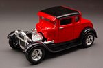 Ford Model A 1929 Hot Rod Custom  (Red) by MAISTO