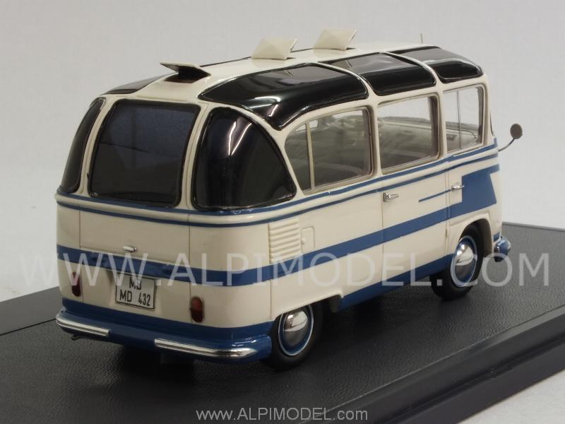 Volkswagen Auwarter T1 Carlux Minibus 1962 (White/Blue/Black) by matrix-models