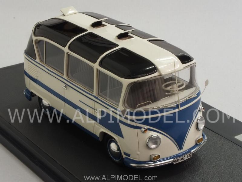 Volkswagen Auwarter T1 Carlux Minibus 1962 (White/Blue/Black) by matrix-models