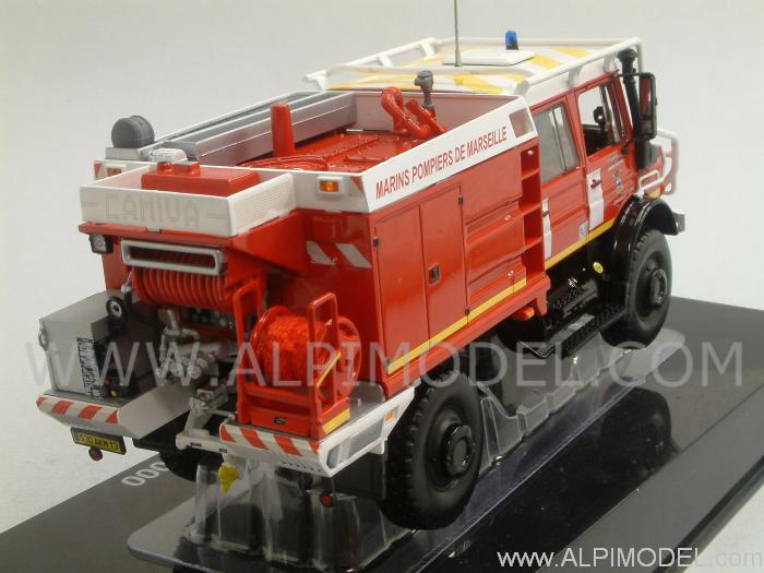 Mercedes Unimog U5000 Fire Brigades 'Marin pompiers de Marseille' by norev