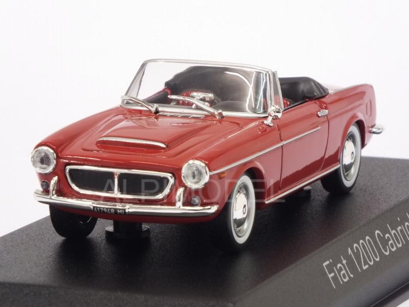 Fiat 1200 Cabriolet 1959 (Red) by norev
