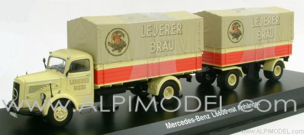Mercedes L6600 with trailer 'Lederer Brau' by schuco