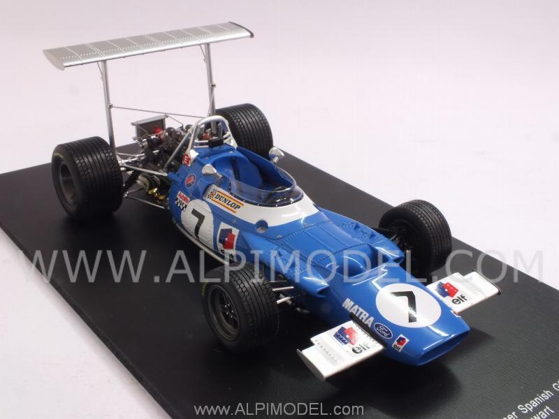 Matra MS80 #7 Winner GP Spain 1969 World Champion Jackie Stewart by spark-model