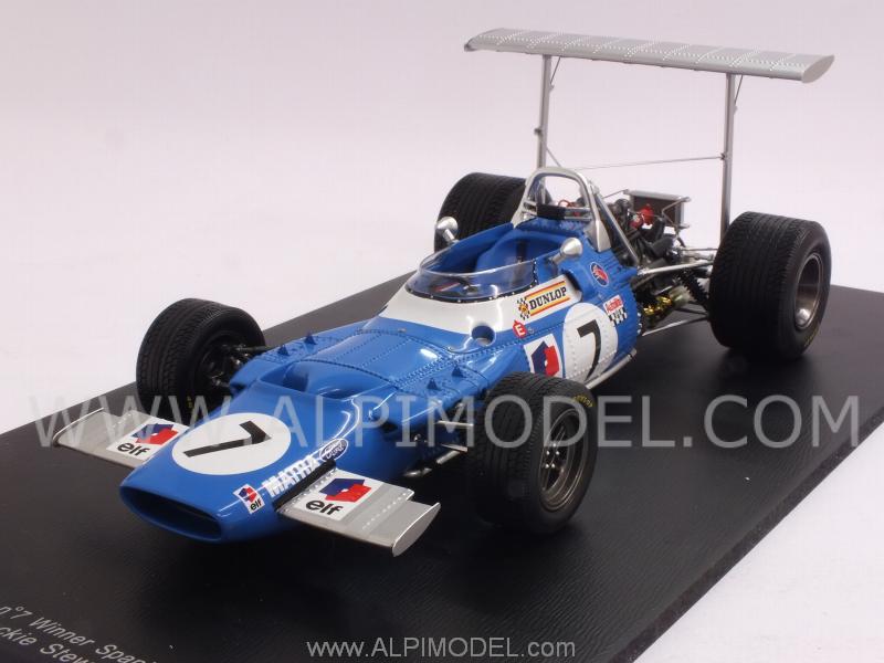 Matra MS80 #7 Winner GP Spain 1969 World Champion Jackie Stewart by spark-model