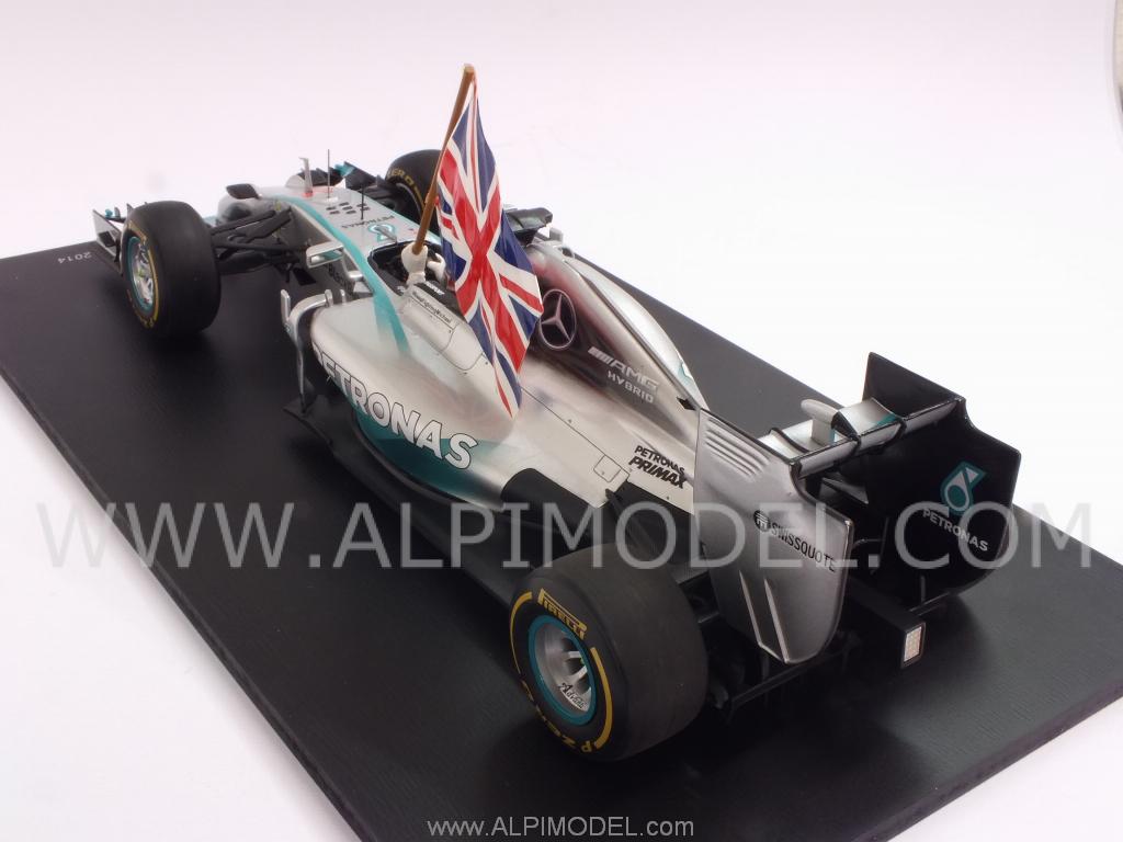 Mercedes F1 W05 #44 Winner GP Abu Dhabi 2014  World Champion 2014 Lewsi Hamilton (with flag) by spark-model