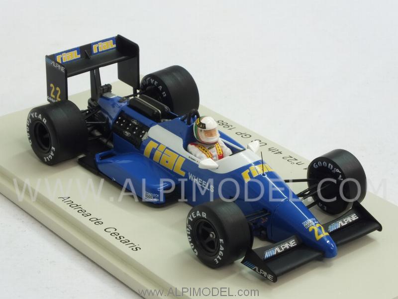 RIAL ARC1 #22 GP USA 1988 Andrea de Cesaris by spark-model