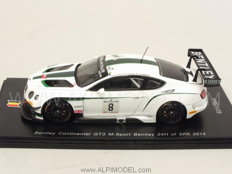 Bentley Continental GT3 M-Sport #8 24h Spa 2014 Leclerc - D'Ambrosio - Tappy by spark-model