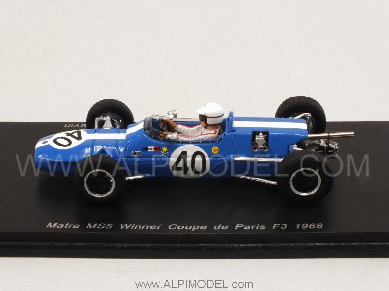Matra MS5 #40 Winner Coupe De Paris F3 1966 Champion of France Johnny Servoz-Gavin by spark-model