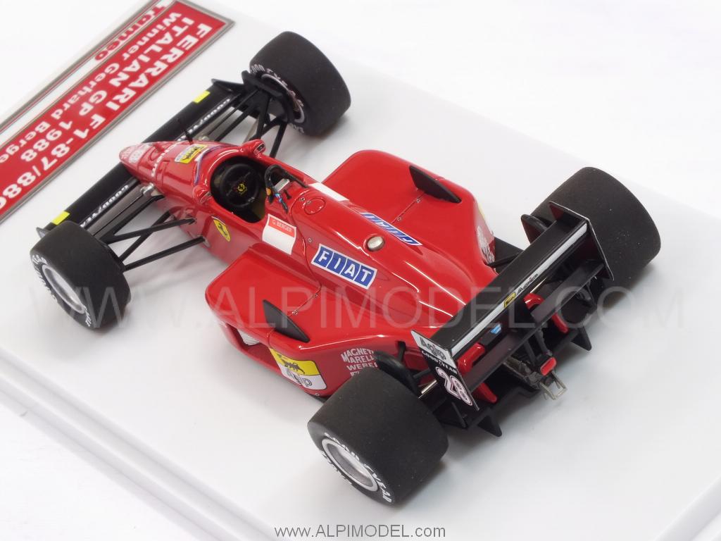 Ferrari F1-87/88C #28 Winner GP Italy 1988 Gerhard Berger (HQ Metal model) by tameo