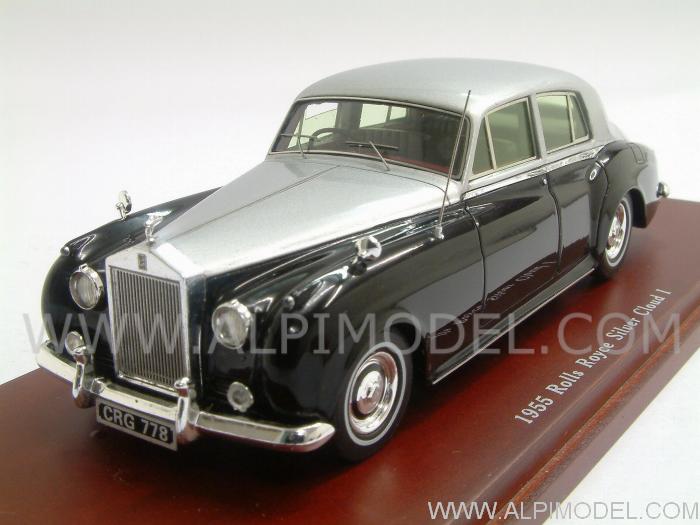 Rolls Royce Silver Cloud I 1955 Silver & Black by true-scale-miniatures