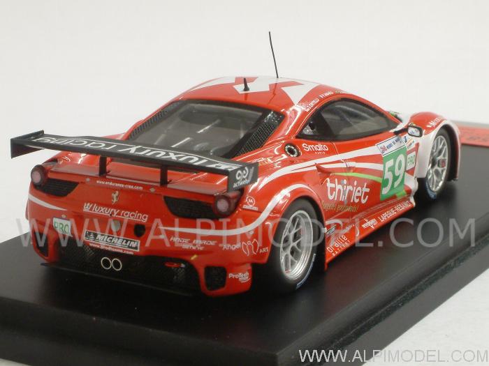 Ferrari 458 Italia GT2 #59  Team Luxury Le Mans 2011 Ortelli - Mako - Melo by true-scale-miniatures