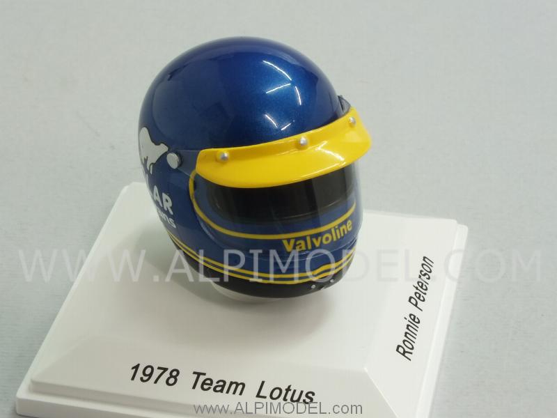 Helmet Team Lotus 1978 Ronnie Peterson (1/8 scale - 3cm) by true-scale-miniatures