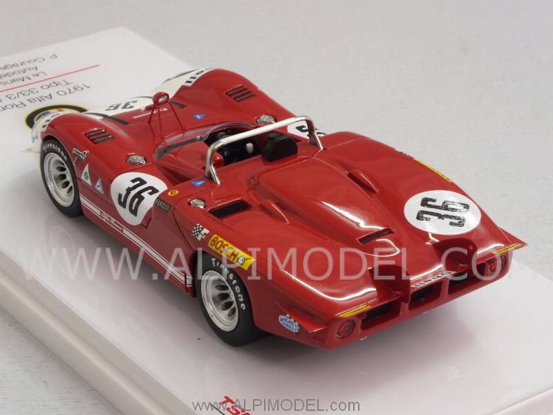 Alfa Romeo Tipo 33/3 #36 Le Mans 1970 Courage - De Adamich by true-scale-miniatures
