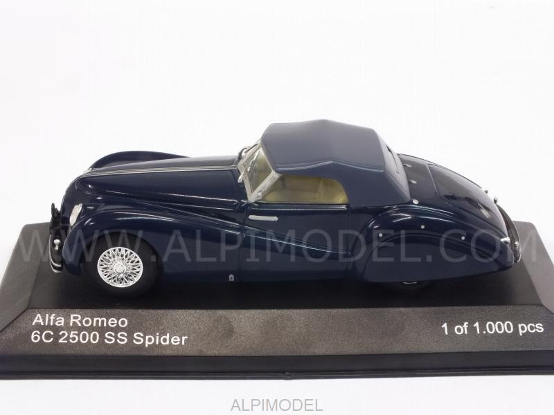 Alfa Romeo 6C 2500 SS Spider Soft Top 1942 (Blue) by whitebox