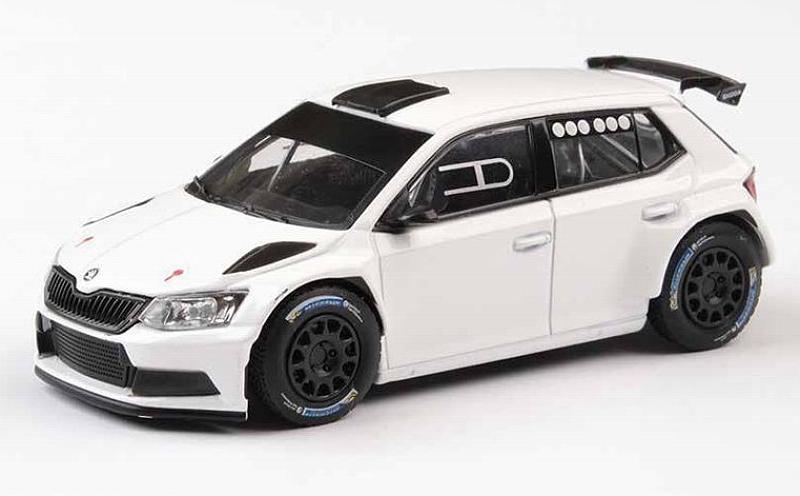 SKODA Fabia III R5 White Plain Body Rally Version 2015 1:18 ABREX NEW 