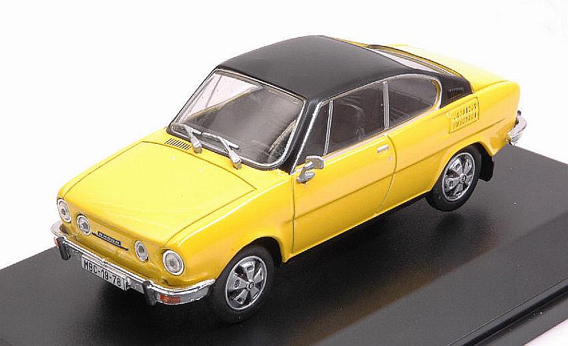 Skoda 110R Coupe 1980 (Solar Yellow- Black roof) by abrex