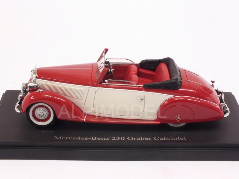 Mercedes 230 Convertible (W153) Graber 1939 (Red/White) - auto-cult