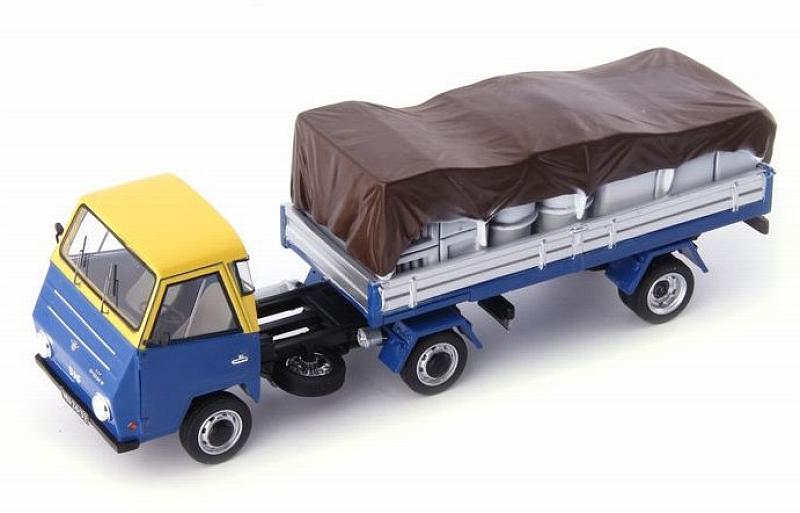 DAF Pony Truck with semi-trailer 1968 (Blue/Yellow) by auto-cult