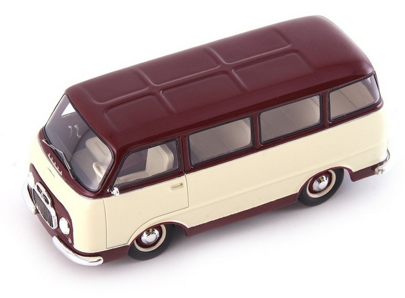 Skoda 979-I Minibus Prototype 1956 (Ivory/Dark Red) by autocult