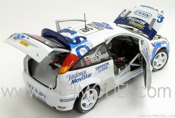 Ford Focus WRC Rally Finland 2000 Solberg - Mills - action